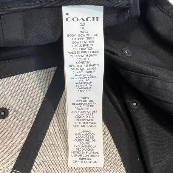 Authentic Coach Varsity C Hat